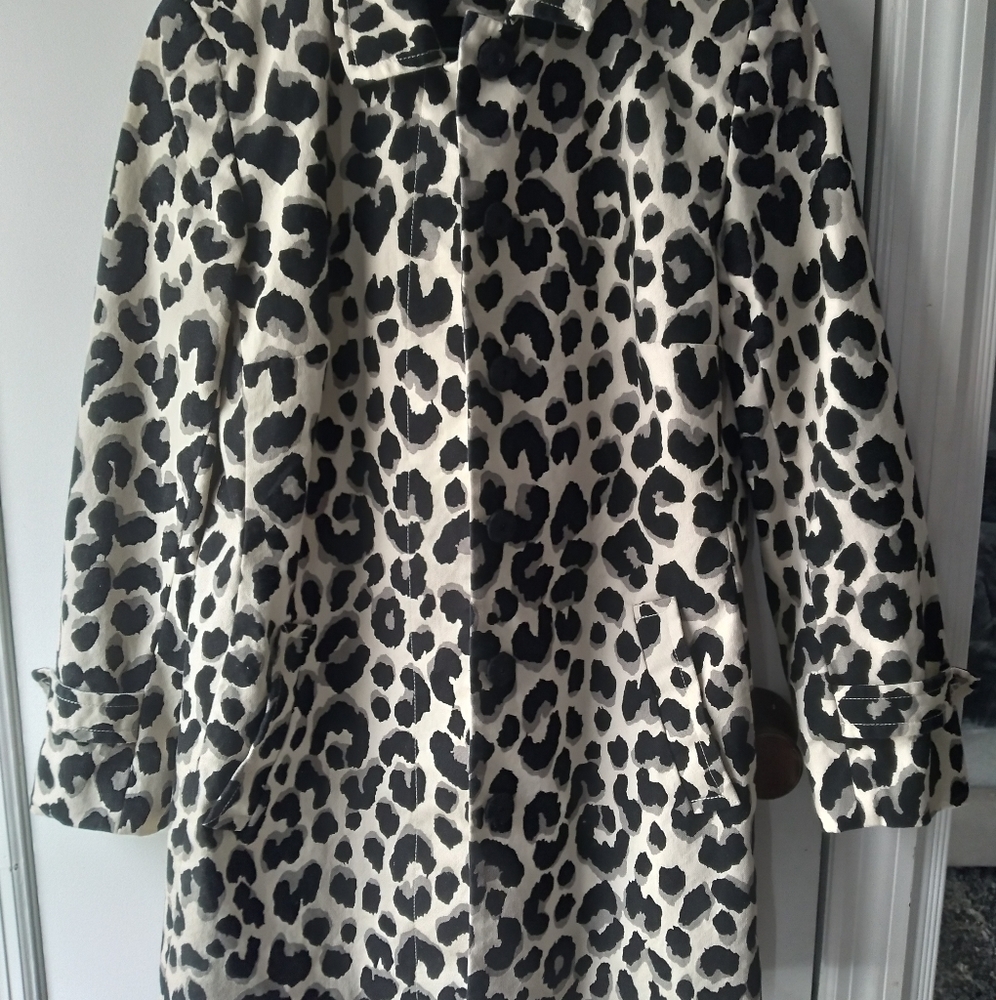 Madison Leopard print Trench coat